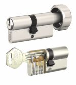 Komplet wkładek na jeden klucz Dormakaba pExtra Plus 35,5+45g Klasa zabezpieczeń NAJWYŻSZA "C" - Klucz chroniony prawnie