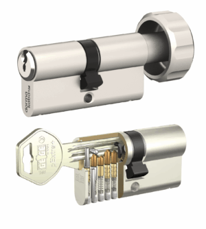 Komplet wkładek na jeden klucz Dormakaba pExtra Plus 35,5+45g Klasa zabezpieczeń NAJWYŻSZA "C" - Klucz chroniony prawnie