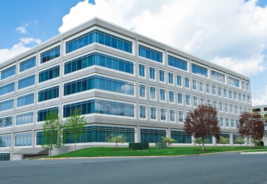 New office building in suburban Maryland, United States.